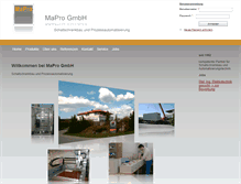 Tablet Screenshot of mapro.de
